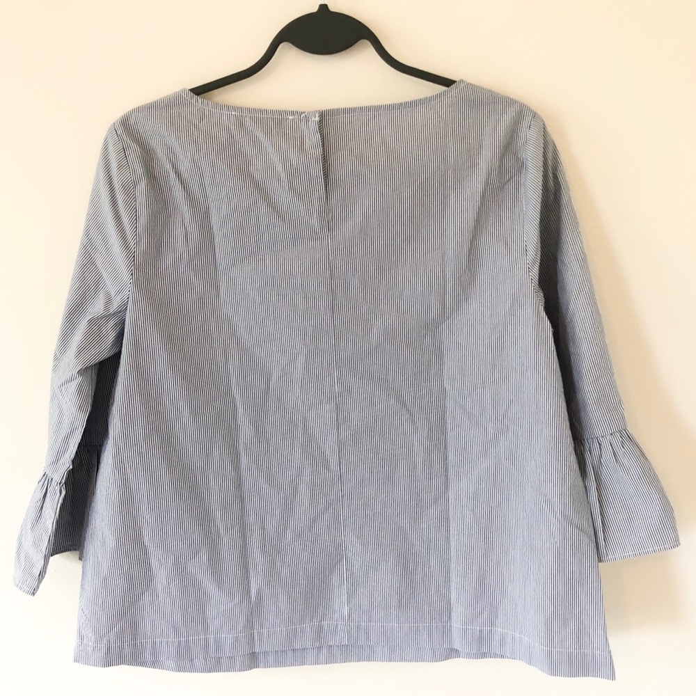 Madewell Striped Bell-Sleeve Top - Picture 3 of 6